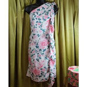 Emily Wonder Dress 1x NWT One shoulder